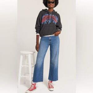 Mother Superior The Dodger Ankle Wide Leg Jeans in Heart throb sz26